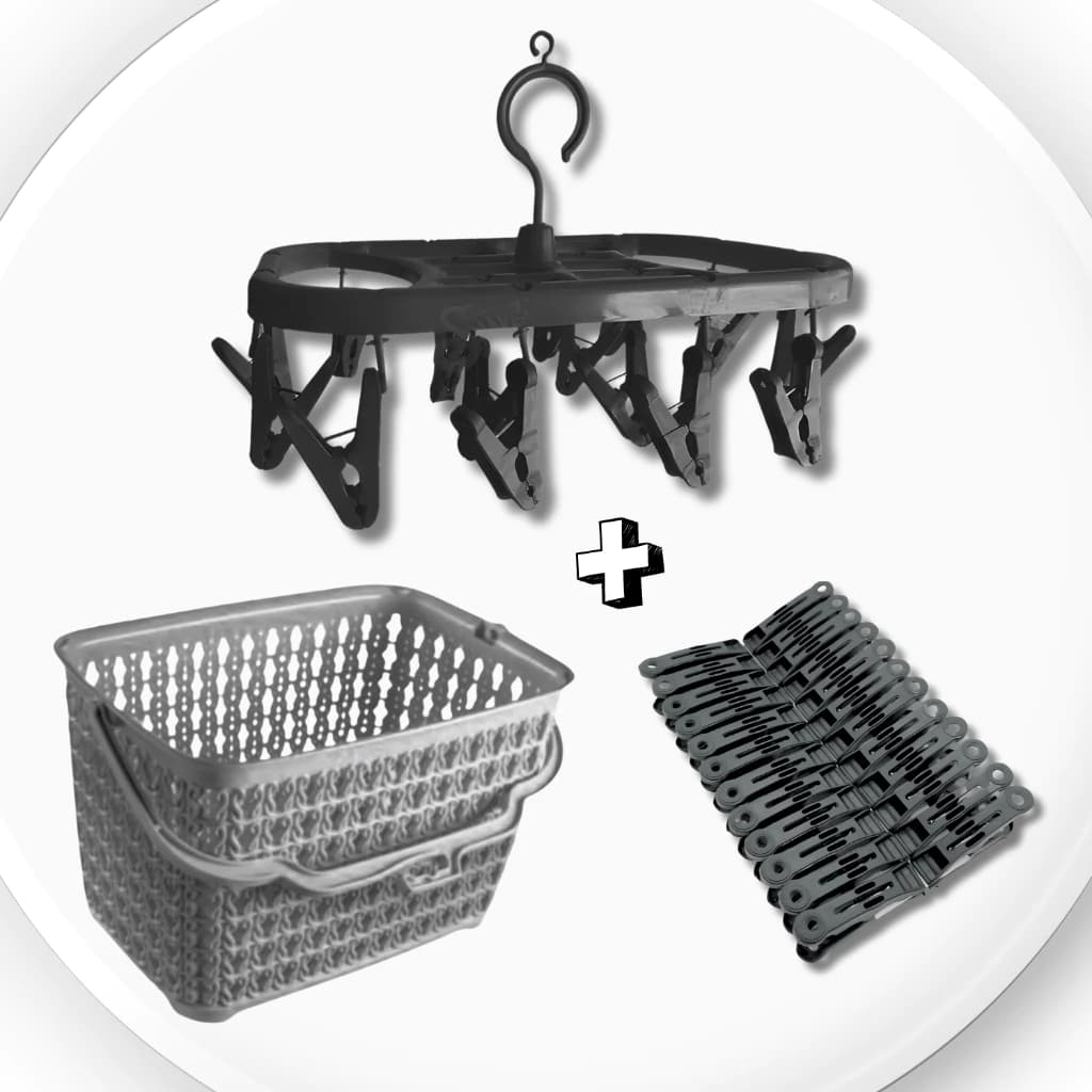 Kit Cesto + 48 Prendedores