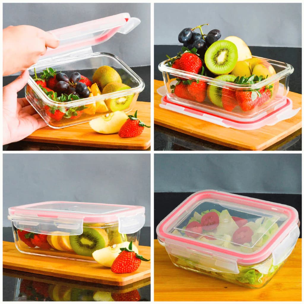 Kit 10 potes de vidro