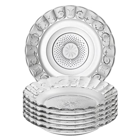 Jogo com 6 pratos fundos