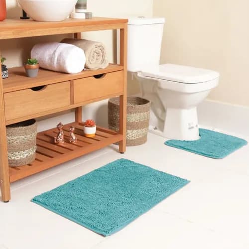 Jogo 2 tapetes de banheiro